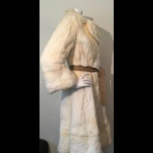 Rabbit fur coat